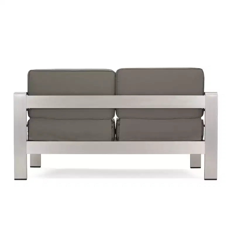 Set di 5 mobili da esterno in alluminio e MGO Cape Coral con tavolo a fuoco - Christopher Knight Home