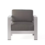 Set di 5 mobili da esterno in alluminio e MGO Cape Coral con tavolo a fuoco - Christopher Knight Home