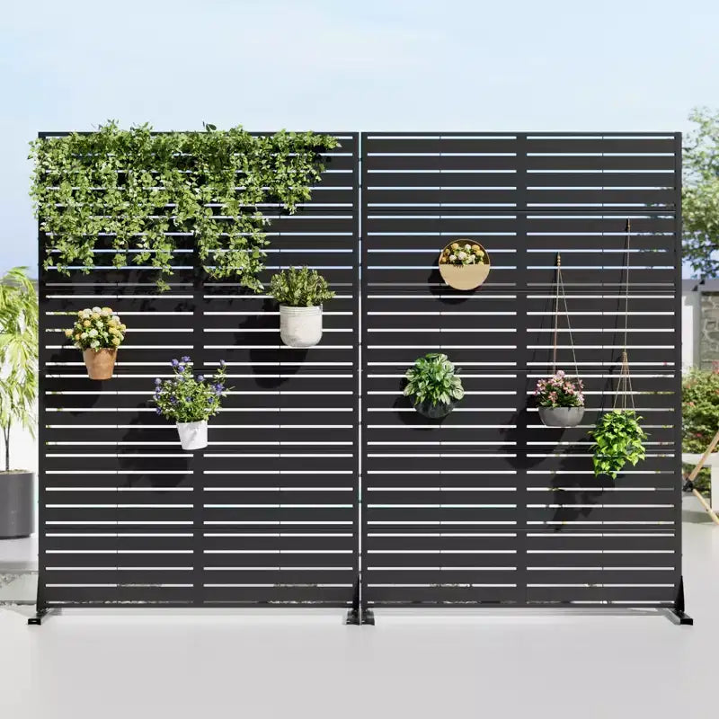 72 H Dovelina Brise-vue extérieur décoratif pour jardin (Lot de 2)