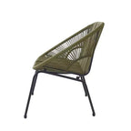 Christopher Knight Home Paoa Set Salotto da Esterno in 3 Pezzi Intrecciato con Struttura in Ferro (Tavolo Non Incluso)