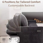 Divano Letto, Divano Estraibile a L da 81 pollici con Chaise Longue Reversibile e Contenitore/Porta USB/Tasca Laterale/Montaggio Senza Attrezzi, Velluto a Coste Beige
