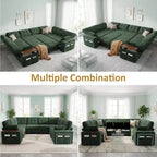 Divano letto componibile modulare Dyonery 112 con letto estraibile, divano componibile a U con contenitore, divani con seduta extra ampia e profonda per soggiorno