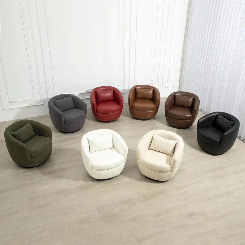 Fauteuil pivotant avec rangement intégré