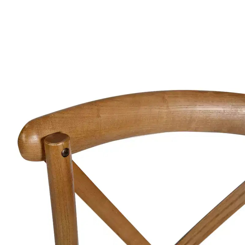 Sedia impilabile in legno con schienale a croce e cuscino serie HERCULES Flash Furniture