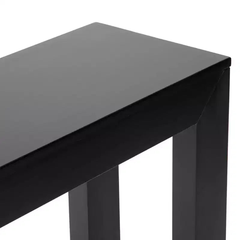 56 Console, Legno massello, Stile moderno stretto, Nero / Biondo / Noce pecan