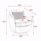 Fauteuil pivotant avec rangement intégré