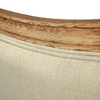 Testiera in rovere e lino