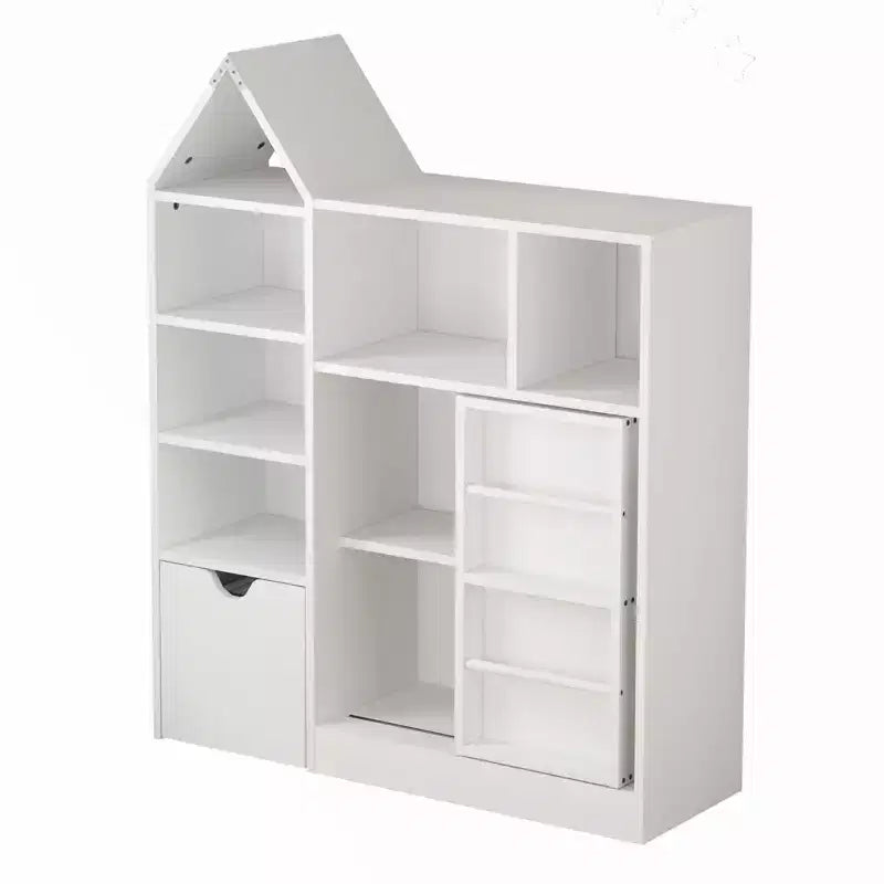 Organizer per bambini, Organizzatore per giocattoli e libri con 8 scomparti e cassetti estraibili - Ideale per sale giochi e camerette