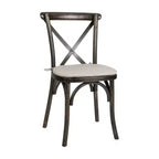 Sedia impilabile in legno con schienale a croce e cuscino serie HERCULES Flash Furniture