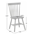 Chaises de salle à manger à barreaux en bois massif Venice Simple Living (Lot de 2)