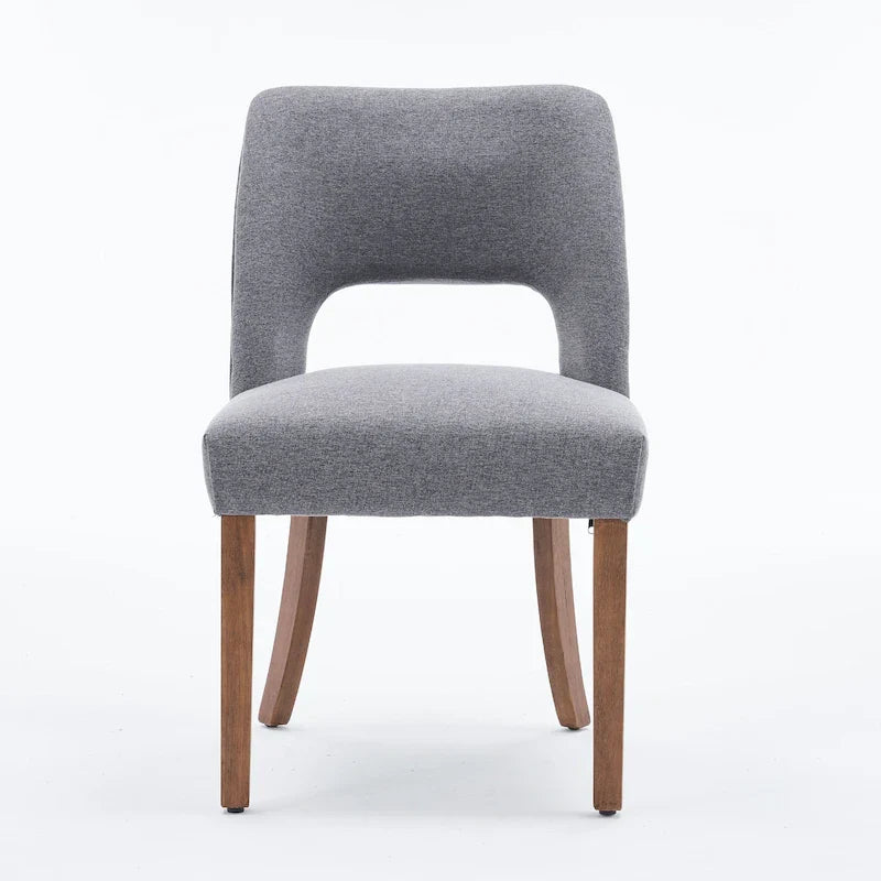 Set di 4 sedie da pranzo imbottite in tessuto
