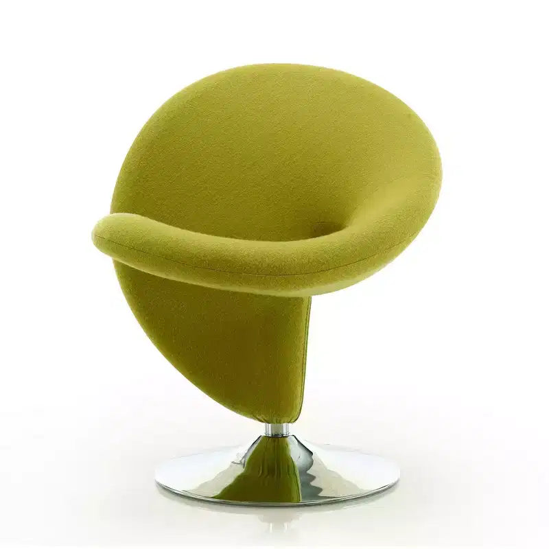 Set di 2 Poltrone Girevoli "Curl" in Misto Lana - Manhattan Comfort