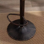 TUYOHW 25-33H Sgabelli da bar girevoli con altezza regolabile, sgabelli da bar in vimini con cuscino per cucina e home bar, capacità 113 kg