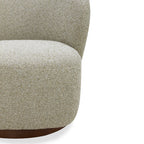 Poltrona lounge girevole imbottita Mid-Century - Salotto