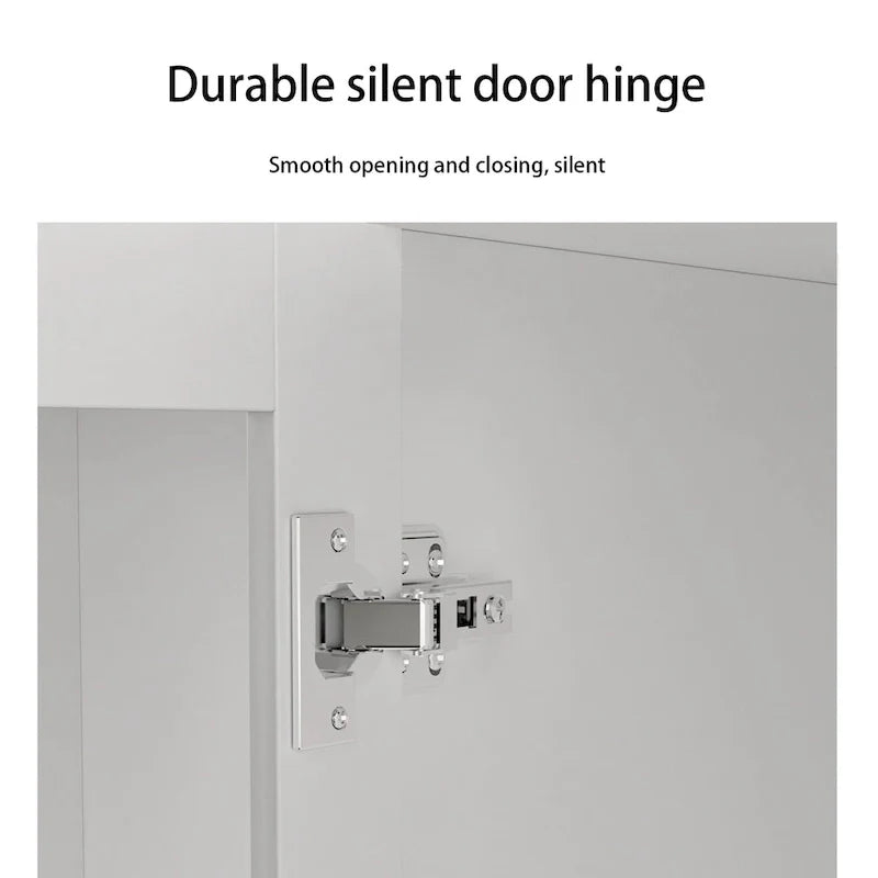 Armoire avec miroir et tringle extensible pour optimiser l'espace