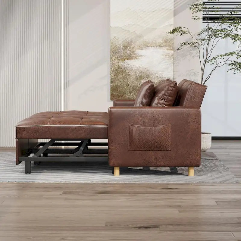 AECOJOY Divano Letto 3 in 1, Letto Singolo Convertibile