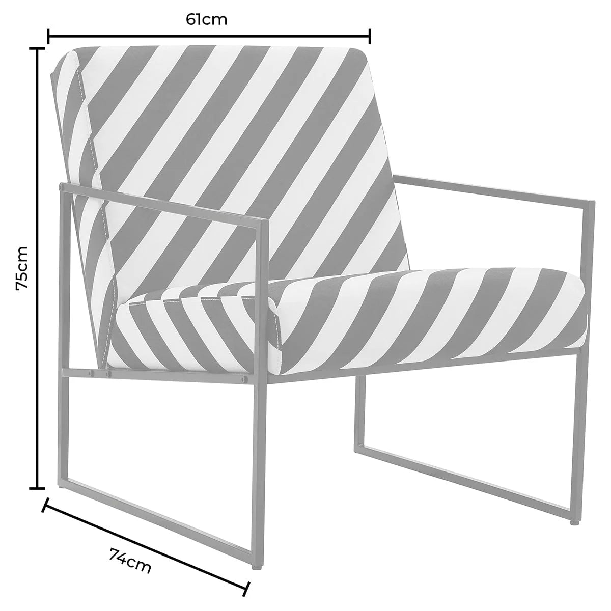 Fauteuil d'appoint moderne en tissu beige clair avec design compact pour salon