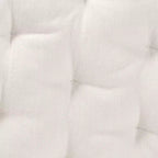 bali & pari Ediva Fauteuil d'appoint paon en rotin naturel blanc : Polyester rembourré, aucun assemblage requis