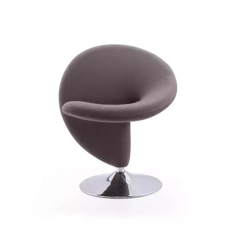 Set di 2 Poltrone Girevoli "Curl" in Misto Lana - Manhattan Comfort