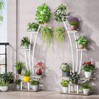 Fioriera Verticale per Piante da Interno a 6 Livelli per Giardino - Set da 2 Pezzi