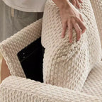 VINGLI Divanetto comodo in stile Mid-Century da 172 cm (68' W), divano a due posti con supporto a molla e struttura in legno massello, piccolo divano in tessuto a coste