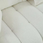 Divano a 3 posti Teddy Velvet 82 con 3 cuscini decorativi