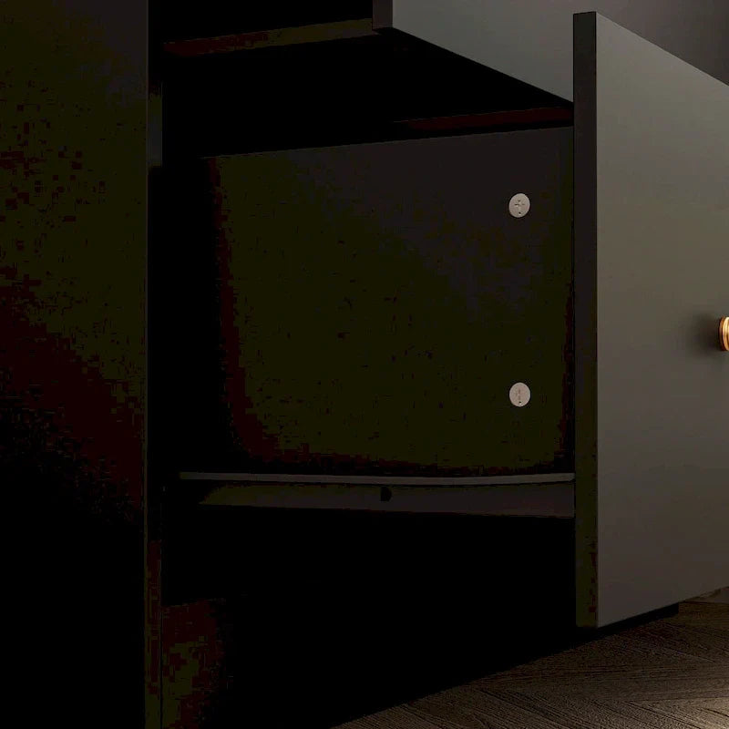 Armoire avec miroir et tringle extensible pour optimiser l'espace