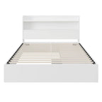 Letto a piattaforma Hunter con testiera