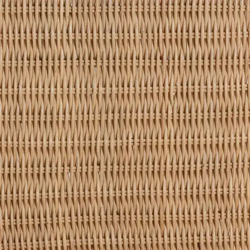 bali & pari Jelita Ensemble de 2 chaises de salle à manger modernes en rotin naturel bohème marron