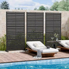 Wide-Narrow Divisorio con alette in acciaio zincato nero, 72x35x16, 6-Schermo domestico a doppia faccia