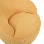 Poltrona a botte girevole Roundhill Furniture Galleria 360 in finta pelliccia di montone