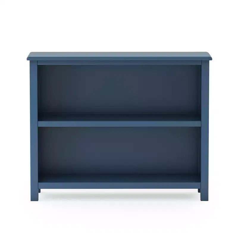 Libreria a 2 ripiani in legno di pino 38x12x42, ripiani regolabili per camerette o sale giochi