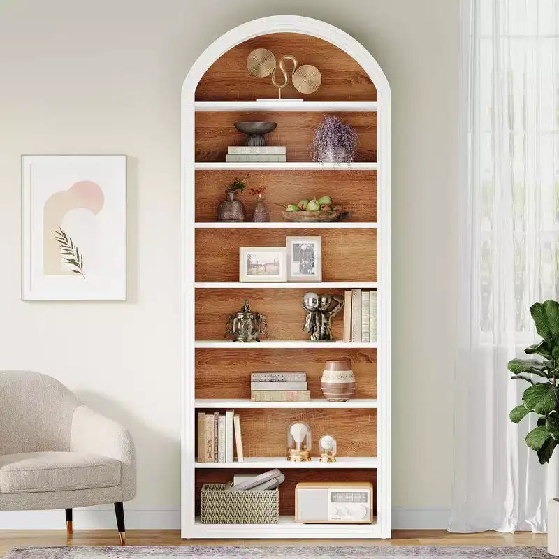Lantine 78.74 Libreria, Scaffale Espositivo ad Arco in Legno