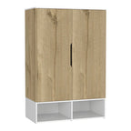 Rose Double Armoire avec tringle à vêtements