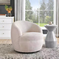 Poltrona a botte girevole Roundhill Furniture Galleria 360 in finta pelliccia di montone