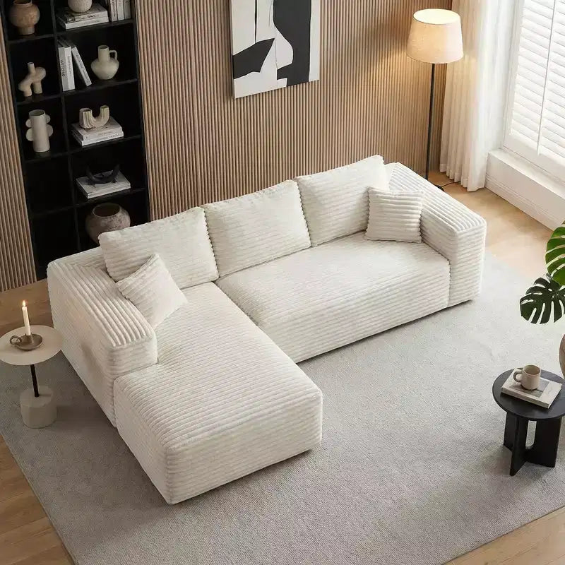 MAYEERTY 106 Divano Letto a Compressione in Velluto a Coste Larghe, Divano Letto Convertibile per Soggiorno Camera degli Ospiti
