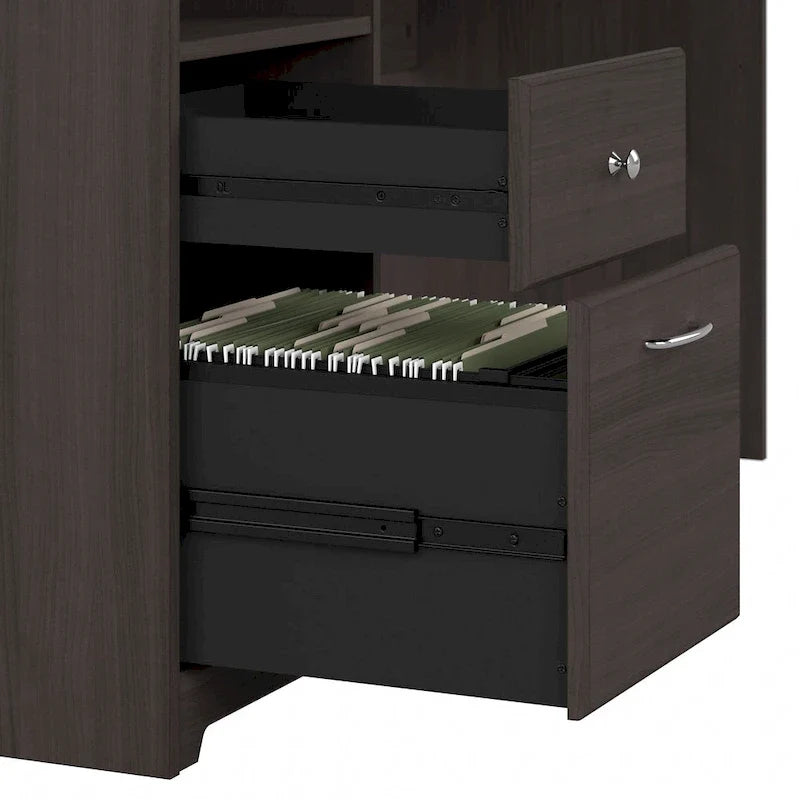 Scrivania per computer da 72" con libreria e cassetti di