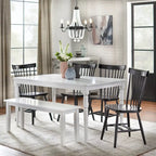 Chaises de salle à manger à barreaux en bois massif Venice Simple Living (Lot de 2)