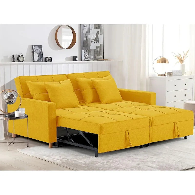 AECOJOY Divano Letto 3 in 1, Letto Singolo Convertibile