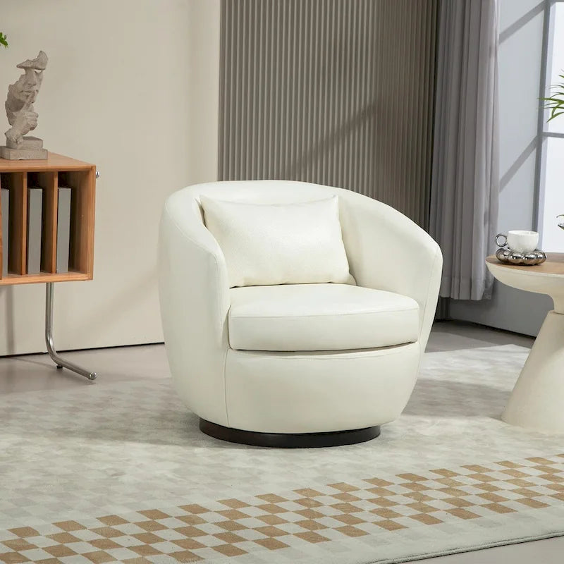 Fauteuil pivotant avec rangement intégré
