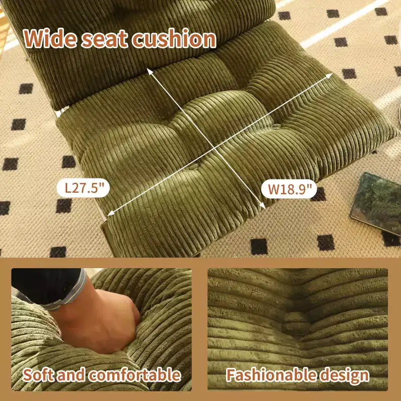 Poltrona moderna oversize per soggiorno e ufficio - Struttura in metallo cromato