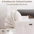 Divano Letto, Divano Estraibile a L da 81 pollici con Chaise Longue Reversibile e Contenitore/Porta USB/Tasca Laterale/Montaggio Senza Attrezzi, Velluto a Coste Beige