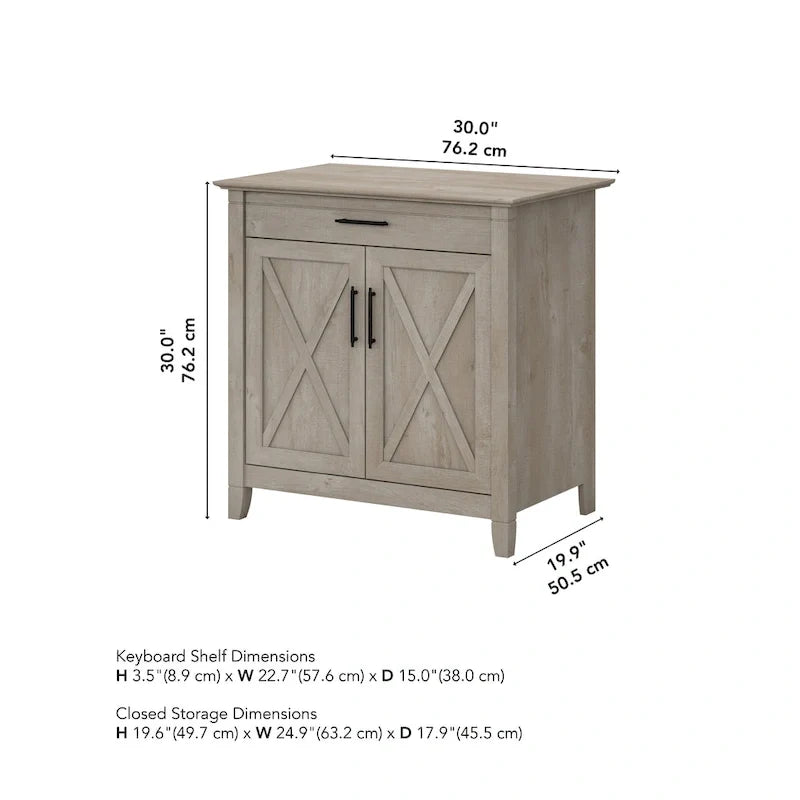 Scrittoio Key West con mobiletto di Bush Furniture