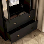 Armoire avec miroir et tringle extensible pour optimiser l'espace