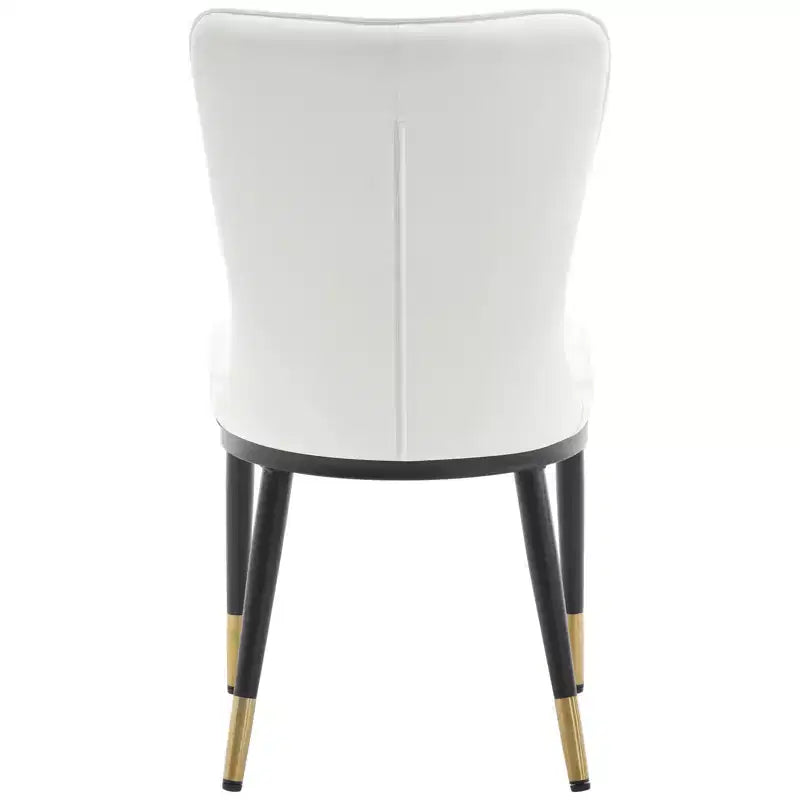 Bekrvio Sedie da Sala da Pranzo Set da 6, Moderne Imbottite in Ecopelle con Schienale Alto, Gambe in Metallo, Sedie da Cucina Senza Braccioli per Soggiorno Sala da Pranzo
