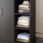 Armoire 2 portes avec miroir, tringle à vêtements et 2 tiroirs