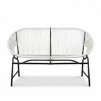 Christopher Knight Home Paoa Set Salotto da Esterno in 3 Pezzi Intrecciato con Struttura in Ferro (Tavolo Non Incluso)