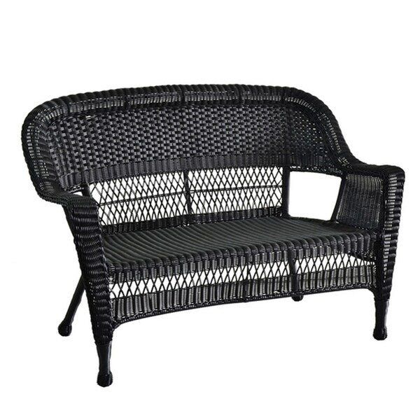 Set da conversazione da 4 pezzi per patio in vimini