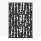 Paravento David Black in Acciaio Galvanizzato 183x120x40cm