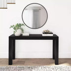 56 Console, Legno massello, Stile moderno stretto, Nero / Biondo / Noce pecan